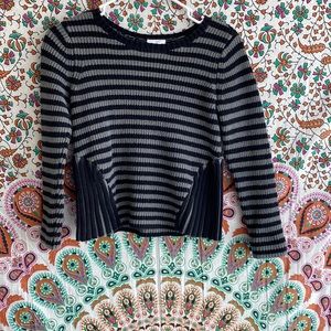 Hanna Anderson striped knit sweater